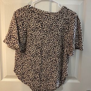H&M cheetah top size 4